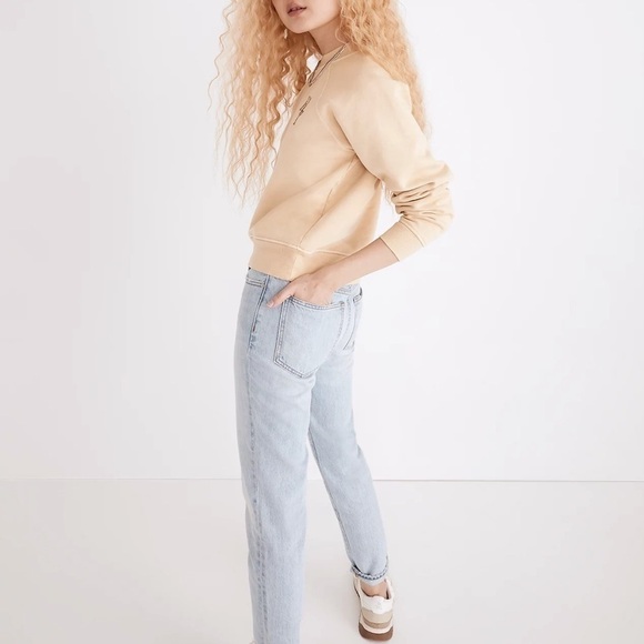 MADEWELL Rivet & Thread Tigers Graphic Easy Sweatshirt in French Vanilla NWT - Picture 4 of 12